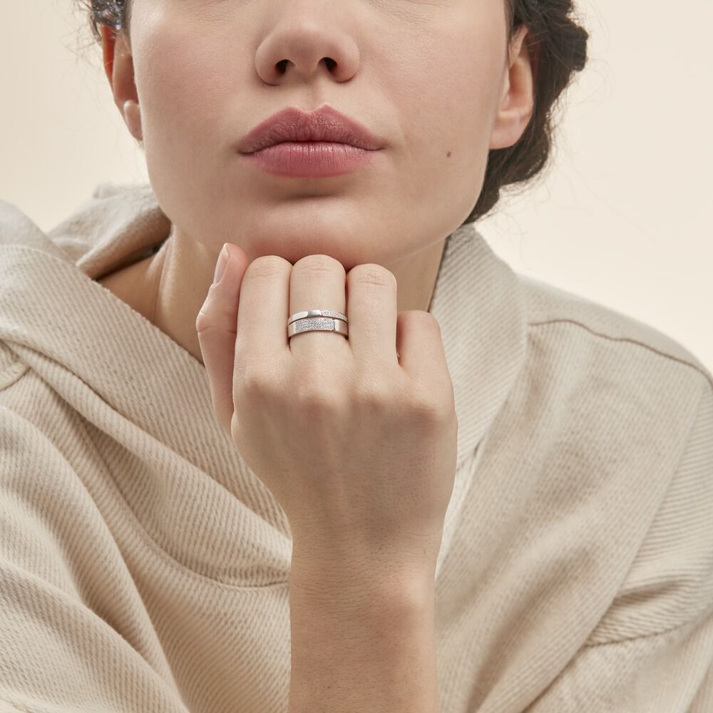 Bague Sophia Or Blanc Diamant - Bagues pierres précieuses Femme | Marc Orian