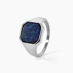 Chevali&egrave;re Jourdan Eduard Acier Argent&eacute; Lapis Lazuli - Bijoux fantaisie Homme | Marc Orian
