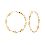 Cr&eacute;oles Lenna Torsad&eacute;e Plaqu&eacute; Or Jaune - Cr&eacute;oles Femme | Marc Orian