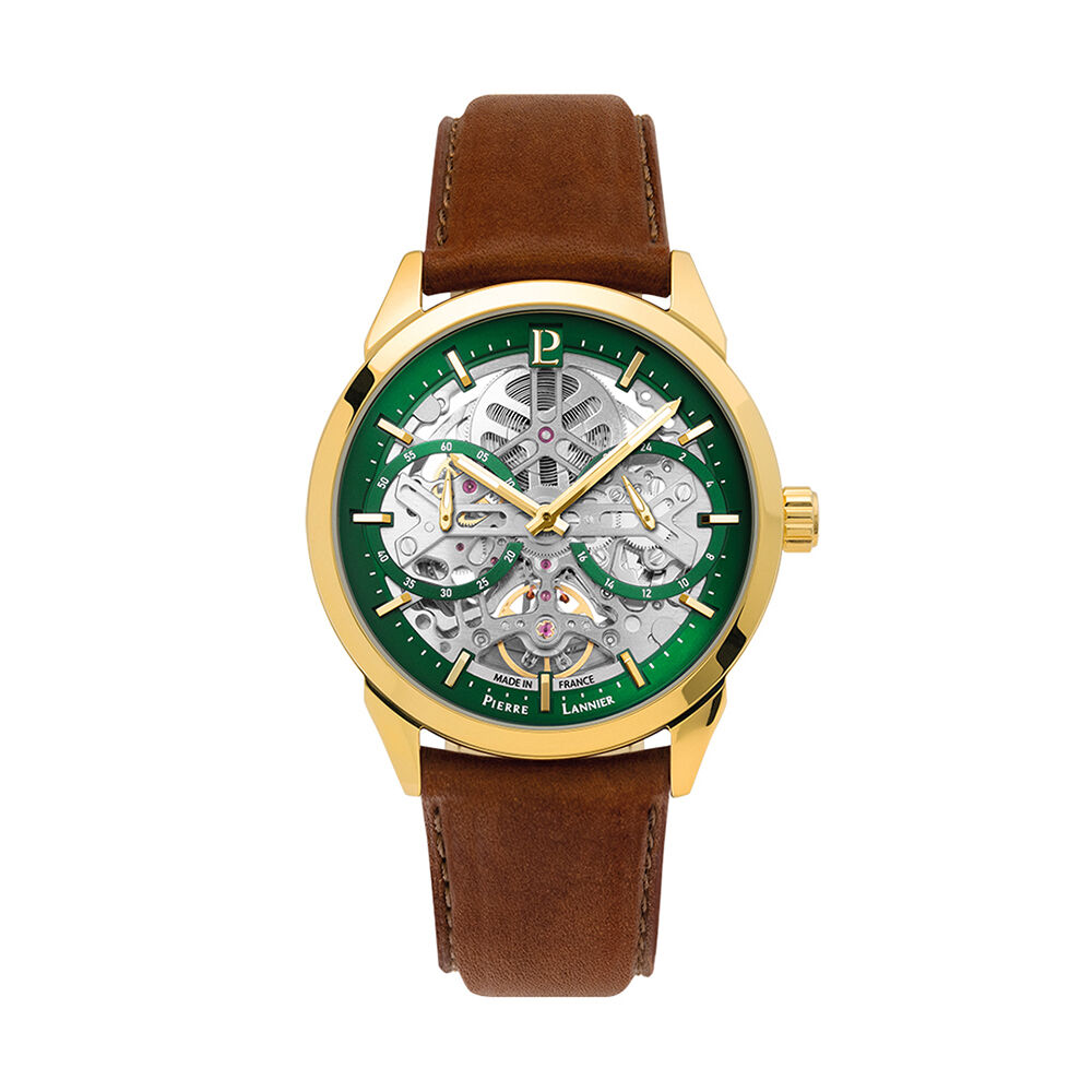 Montre Pierre Lannier Monarck Vert - Montres automatiques Homme | Marc Orian