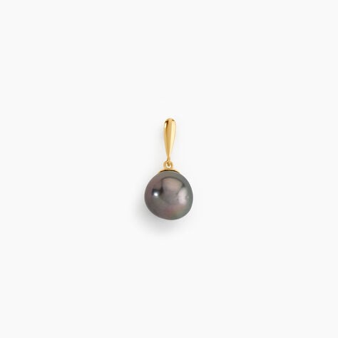 Pendentif Semi-baroque Or Jaune Perle De Culture De Tahiti - Parures de mariage Femme | Marc Orian