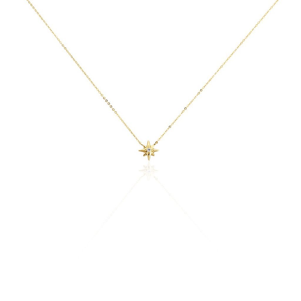 Collier Alastar Or Jaune Oxyde De Zirconium - Colliers avec pierres Femme | Marc Orian