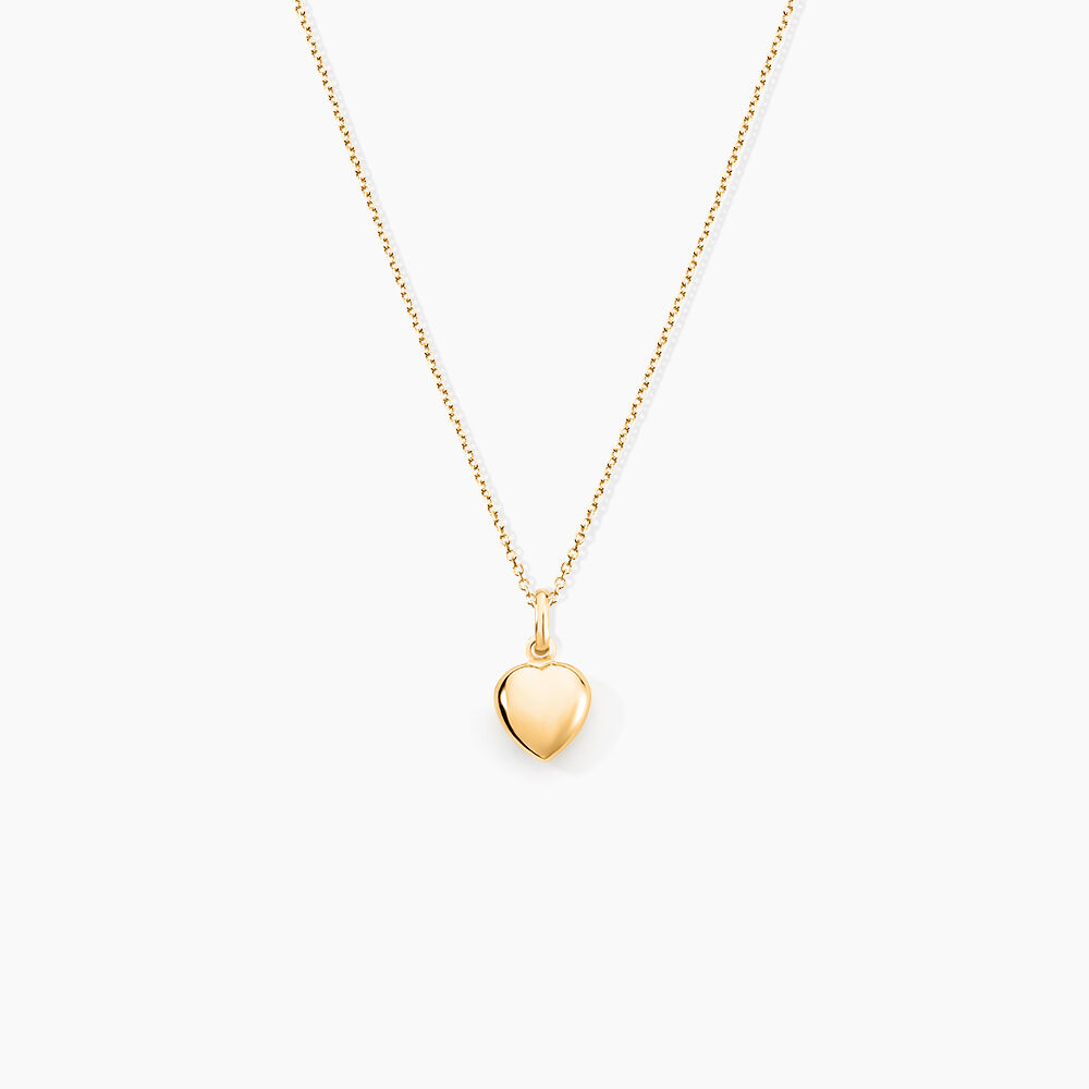 Pendentif Eudocie Coeur Lisse Or Jaune - Pendentifs Famille | Marc Orian