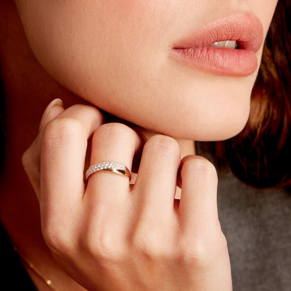 Bague Aglae Or Jaune Oxyde De Zirconium - Bagues avec pierre Femme | Marc Orian