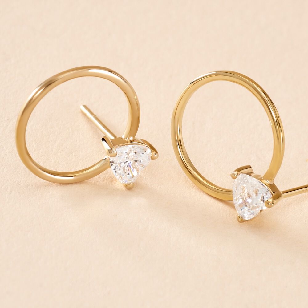 Cr&eacute;oles Kip Or Jaune Oxyde De Zirconium - Cr&eacute;oles Femme | Marc Orian