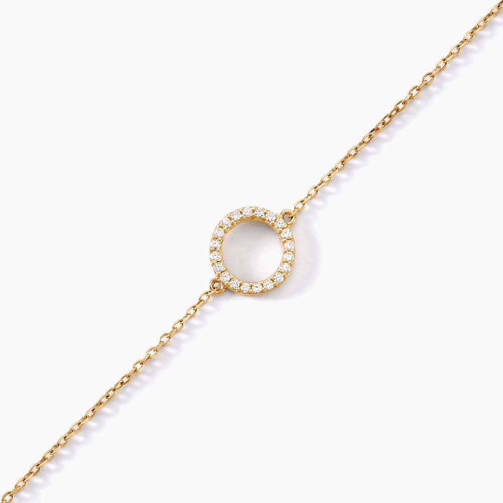 Bracelet Lim Or Jaune Oxyde De Zirconium - Bracelets chaînes Femme | Marc Orian