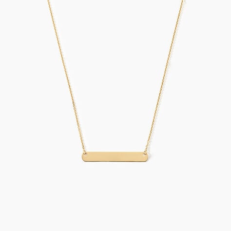 Collier Beavis Or Jaune - Bijoux personnalisés Femme | Marc Orian