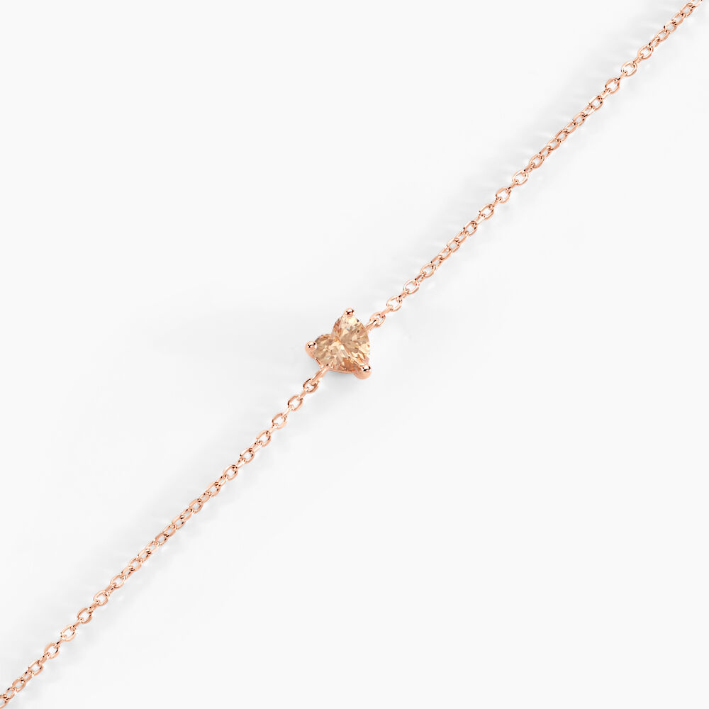 Bracelet Kelvyn Argent Rose Oxyde De Zirconium - Bracelets chaînes Femme | Marc Orian