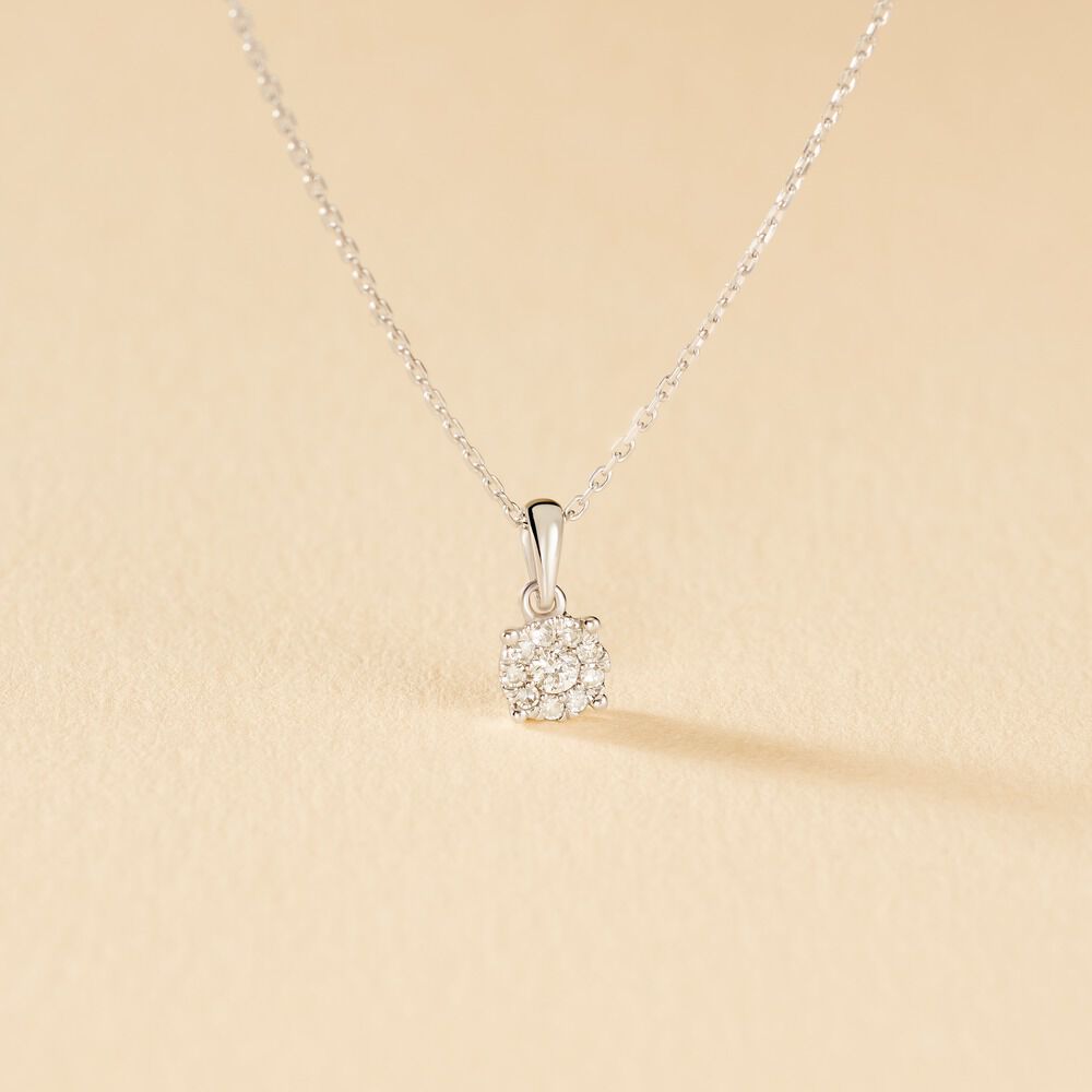 Collier Artemis Or Blanc Diamant - Colliers avec pierres Femme | Marc Orian