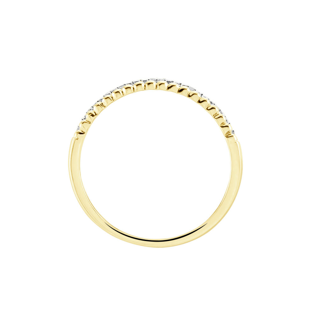 Alliance Or Jaune Adah Diamants - Bagues pierres précieuses Femme | Marc Orian