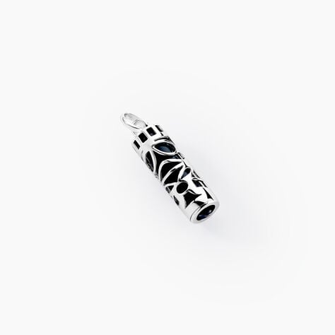 Pendentif Tiki Argent Blanc Onyx - Bijoux fantaisie Famille | Marc Orian