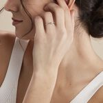 Bague Solitaire Alexandra Or Blanc Diamant - Parures de mariage Femme | Marc Orian
