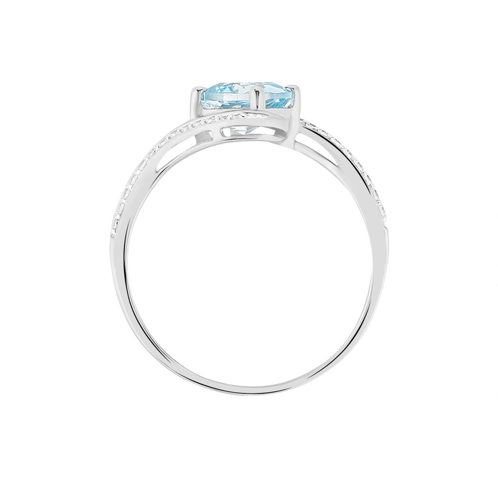 Bague Maria-serena Or Blanc Topaze Et Oxyde De Zirconium - Bagues Femme | Marc Orian