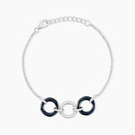 Bracelet Magalie Argent Blanc C&eacute;ramique Et Oxyde De Zirconium - Bracelets cha&icirc;nes Femme | Marc Orian