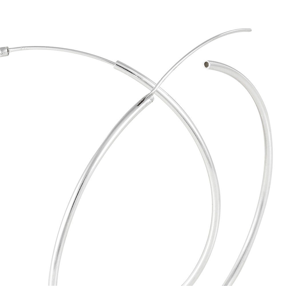 Cr&eacute;oles Argent Blanc Olympia - Grosses cr&eacute;oles Femme | Marc Orian