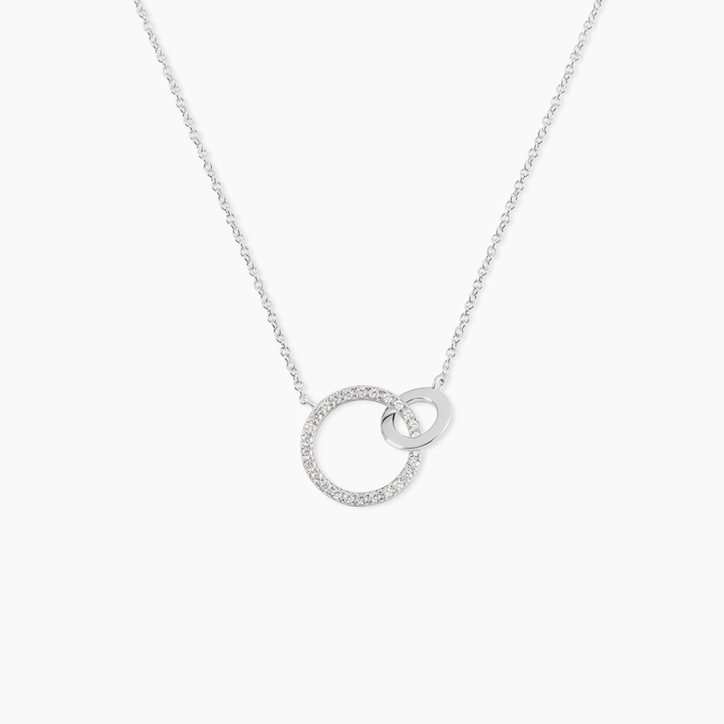 Collier Dita Argent Blanc Oxyde De Zirconium - Colliers avec pierres Femme | Marc Orian