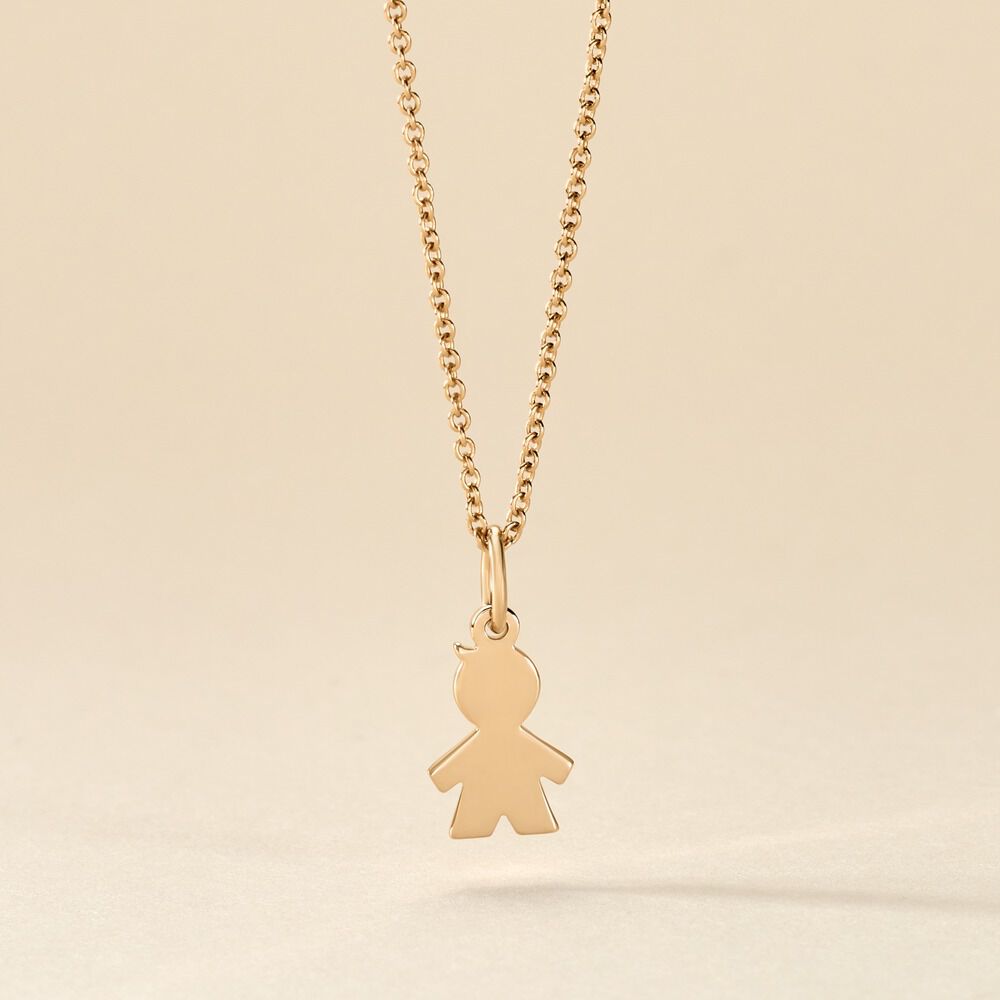 Pendentif Kids Plaque Or Doré - Pendentifs Femme | Marc Orian