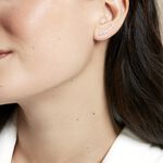 Bijoux D'oreilles Eleana Or Blanc Oxyde De Zirconium - Piercings d'oreilles Femme | Marc Orian