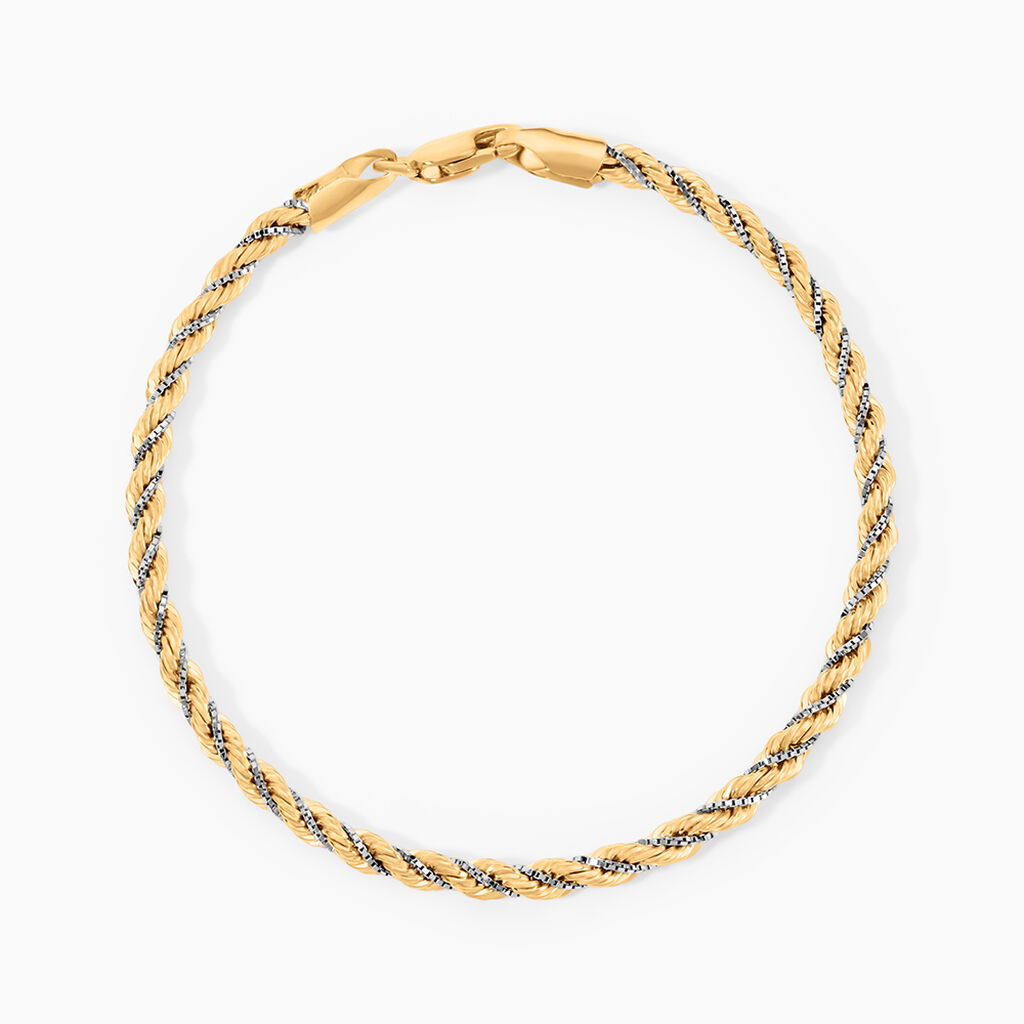 Bracelet Jerry Or Bicolore - Bracelets chaînes Femme | Marc Orian