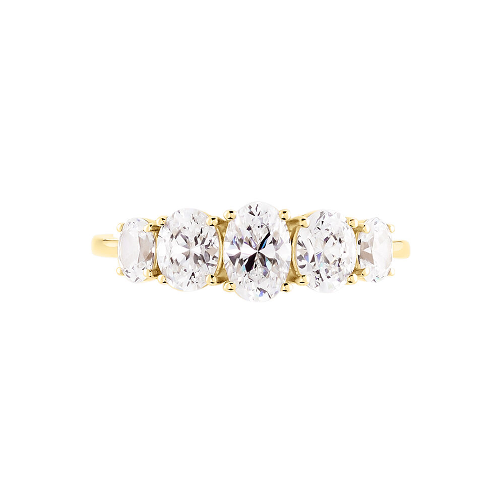 Bague Astarte Or Jaune Oxyde De Zirconium - Solitaires Femme | Marc Orian