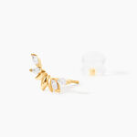 Boucles D'oreilles Puces Miyako Or Jaune Oxyde De Zirconium - Puces Femme | Marc Orian