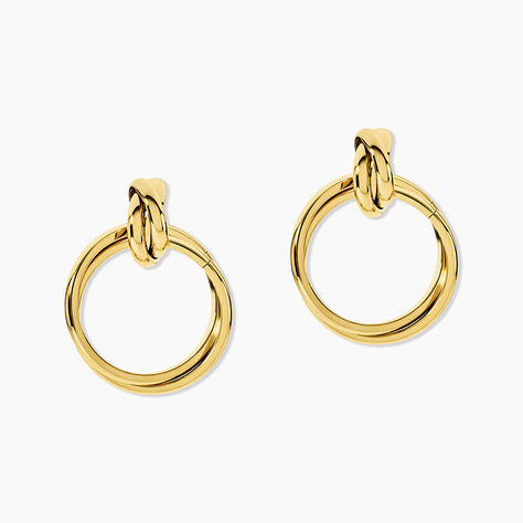 Boucles D'oreilles Pendantes Allobrox Acier Dore - Pendantes Femme | Marc Orian