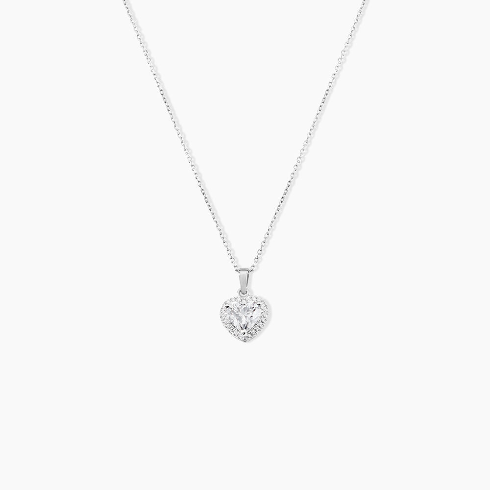 Collier Dari Or Blanc Oxyde De Zirconium - Colliers avec pierres Femme | Marc Orian