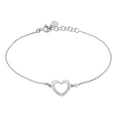 Bracelet Vivia Argent Blanc - Bracelets chaînes Femme | Marc Orian