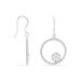 Boucles D'oreilles Pendantes Milano Argent Blanc Oxyde De Zirconium - Pendantes Femme | Marc Orian