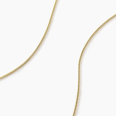 Cha&icirc;ne Ixia Maille Gourmette Diamantee Or Jaune - Chaines Famille | Marc Orian