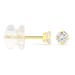 Boucles D'oreilles Puces Eddie Or Jaune Oxyde De Zirconium - Puces Femme | Marc Orian
