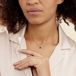 Collier Odessa Or Blanc Saphir Diamant - Colliers avec pierres Femme | Marc Orian