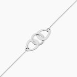 Bracelet Joy Argent Blanc - Bracelets Anneaux Entrelaces Femme | Marc Orian