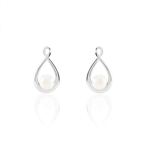 Boucles D'oreilles Pendantes Layanne Argent Blanc Perle De Culture - Pendantes Femme | Marc Orian