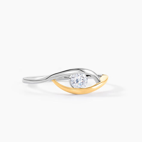 Bague Elmie Or Jaune Oxyde De Zirconium - Solitaires Femme | Marc Orian