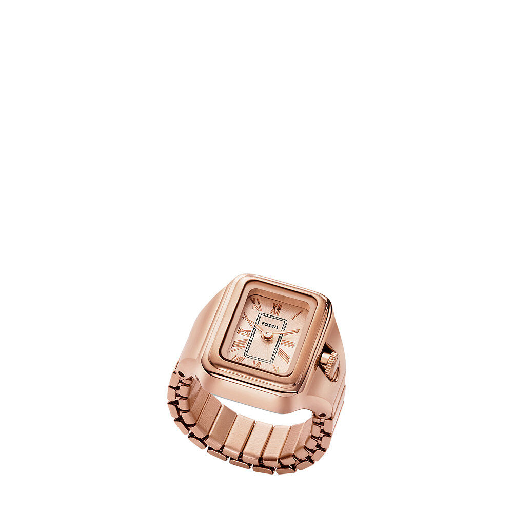 Montre Bague Fossil Raquel Watch Ring Rosé - Montres étanches Femme | Marc Orian
