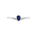 Bague Solitaire Goutte Or Blanc Saphir - Solitaires Femme | Marc Orian