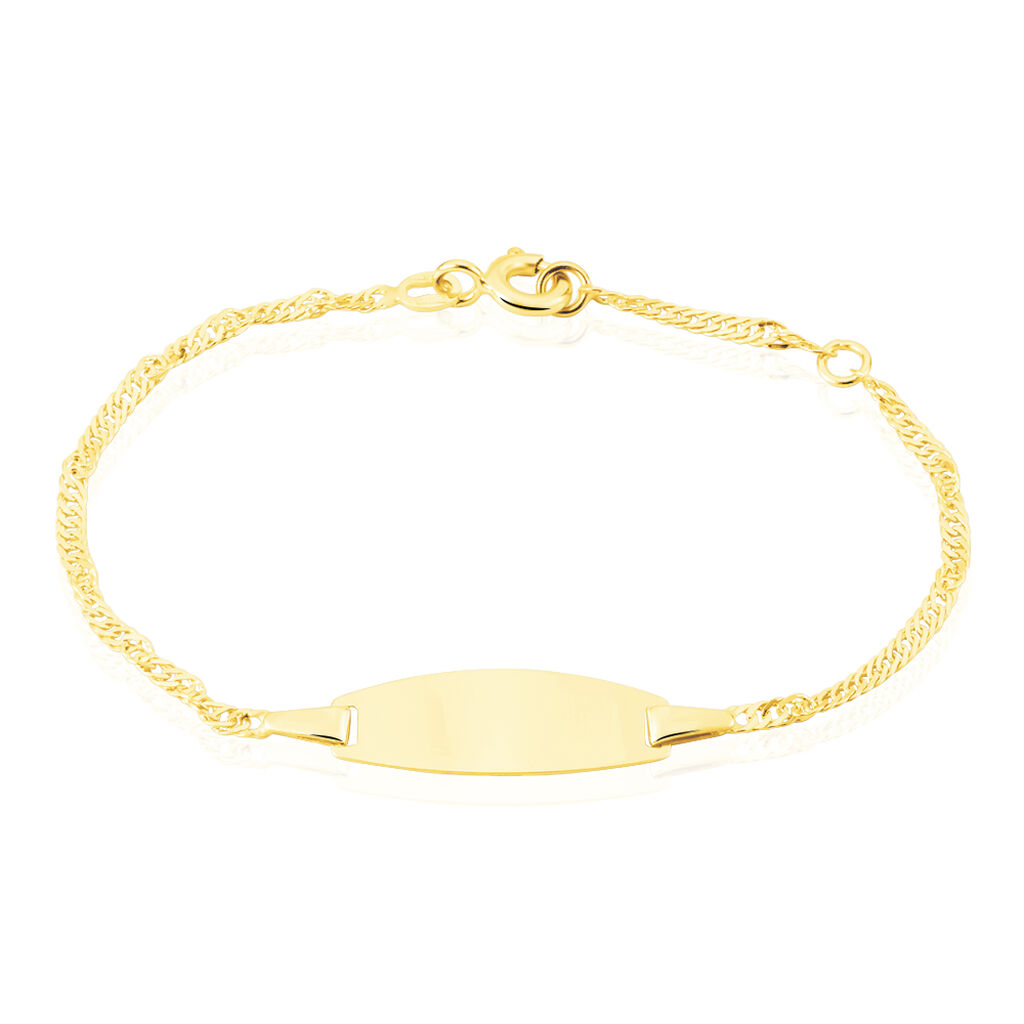 Bracelet Identite Bebe Or Jaune Ericka - Gourmettes Enfant | Marc Orian