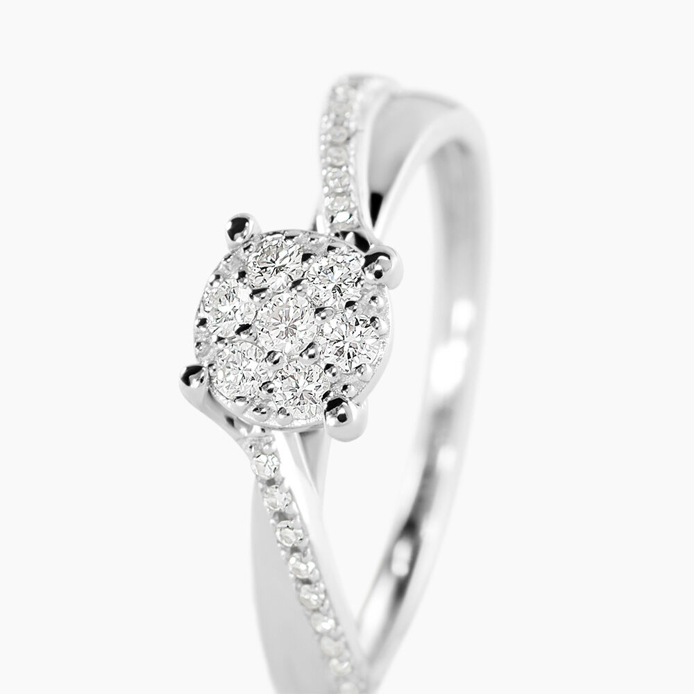 Bague Hebe Or Blanc Diamant - Bagues pierres pr&eacute;cieuses Femme | Marc Orian