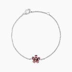 Bracelet Lalla Argent Blanc Pierre D'imitation - Bracelets fantaisie Femme | Marc Orian