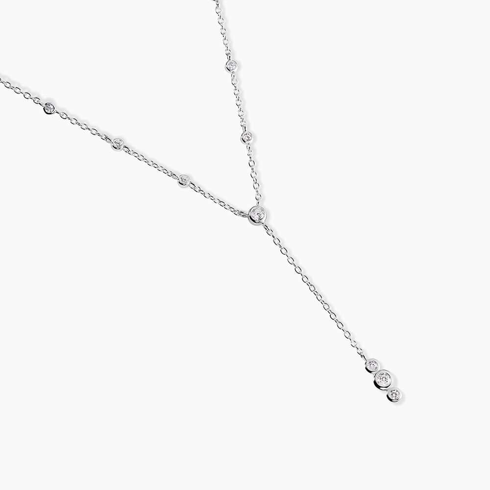 Collier Capella Argent Blanc Oxyde De Zirconium - Colliers avec pierres Femme | Marc Orian