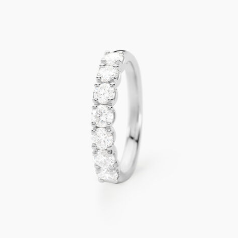 Alliance Hera Or Blanc Diamant - Alliances avec pierres Femme | Marc Orian