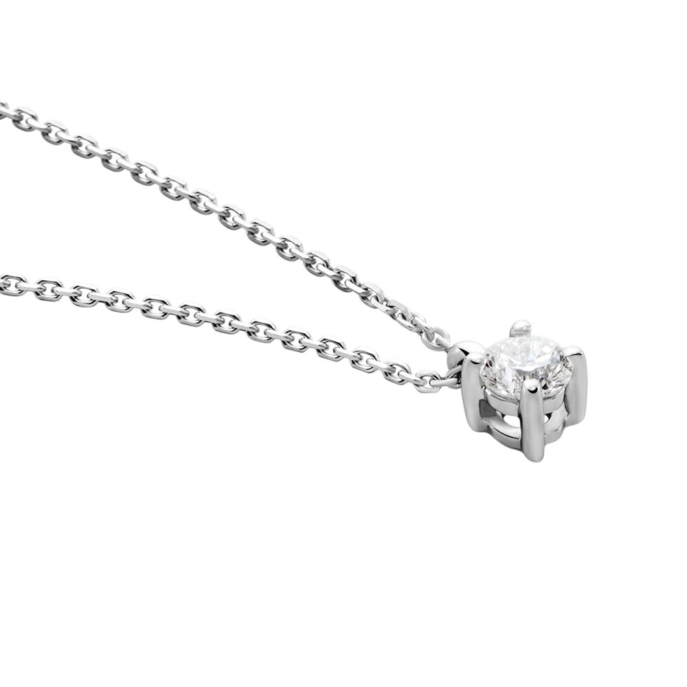 Collier Elfa Or Blanc Diamant - Colliers avec pierres Femme | Marc Orian