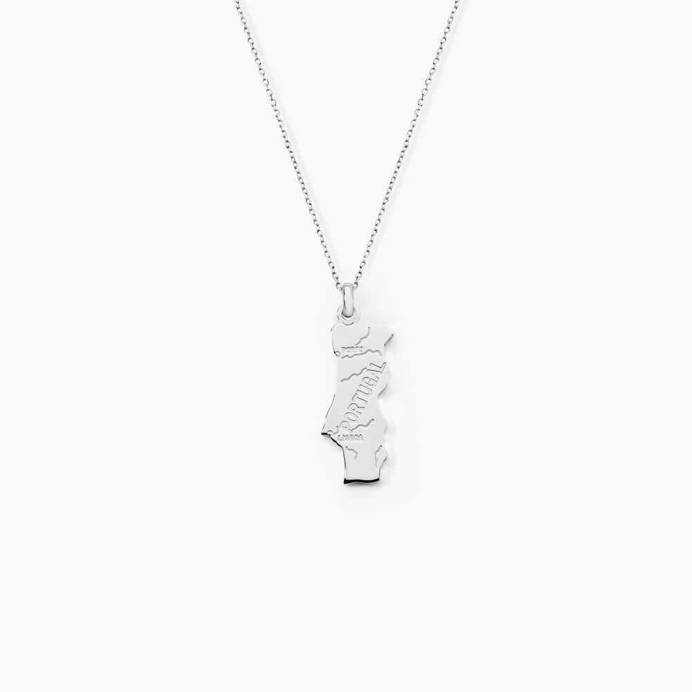 Pendentif Thea Argent Blanc - Bijoux personnalis&eacute;s Famille | Marc Orian