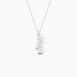 Pendentif Thea Argent Blanc - Bijoux personnalis&eacute;s Famille | Marc Orian