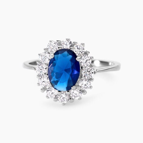 Bague Perez 2 Argent Blanc Oxyde De Zirconium - Solitaires Femme | Marc Orian