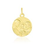 Medaille Or Jaune Sainte Famille - Bijoux personnalis&eacute;s Famille | Marc Orian