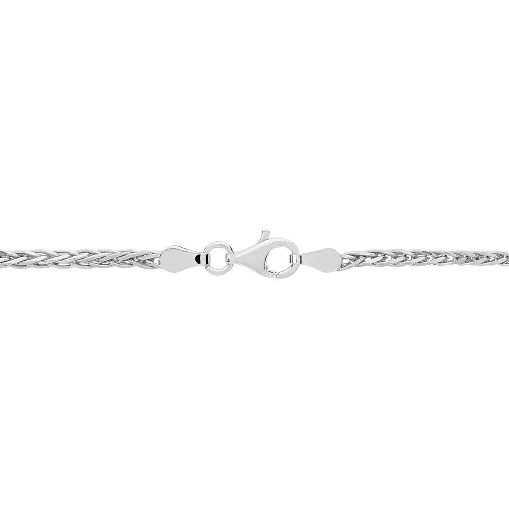 Bracelet Sherihane Maille Palmier Argent Blanc - Bracelets mailles Femme | Marc Orian
