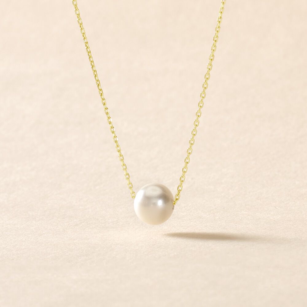 Collier Sissy Or Jaune Perle De Culture - Colliers avec pierres Femme | Marc Orian