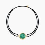 Bracelet Lucky Gems Or Jaune Malachite - Bracelets cordons Femme | Marc Orian